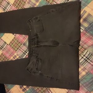 Black curvy mom jeans